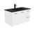 Fienza Unicab Bathroom Vanity - 900mm - Gloss White Cabinet with Matte Black Basin Top