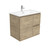 Fienza Edge Bathroom Vanity - 750mm - Scandi Oak Cabinet with Gloss White Basin Top