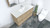 Fienza Scandi Oak Edge Cabinet - Gloss White Dolce Ceramic Basin Top - 1200mm  - Wall Hung