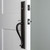 Ageless Iron Loch Rosette Entry Door Handleset - Lance Lever - Black Iron