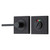 Iver Accessibility Square Privacy Turn & Indicator - 52 x 52mm/4mm Spindle - Matte Black