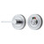 Iver Accessibility Round Privacy Turn & Indicator - 52mm/4mm Spindle - Brushed Chrome