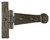 From The Anvil Penny End Decorative Tee Hinge - 105mm - Beeswax (Pair)