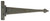 From The Anvil Arrow Head Decorative Tee Hinge - 301mm  - Beeswax (Pair)