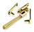 From The Anvil Hinton Night-Vent Casement Fastener - 132 x 33mm - Aged Brass