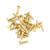 From The Anvil Countersunk Head Screws - Pack of 25 - Unlacquered Polished Brass