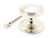 From The Anvil Art Deco Centre Door Knob - 81mm - Polished Nickel