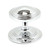 From The Anvil Art Deco Centre Door Knob - 81mm - Chrome