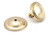 From The Anvil Art Deco Centre Door Knob - 81mm - Unlacquered Polished Brass