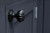 From The Anvil Flower Cabinet Knob with Backplate - Black