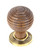 From The Anvil Beehive Cabinet Knob with Backplate - Rosewood & Aged Brass