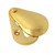 From The Anvil Plain Covered Escutcheon Keyhole Cover - 47 x 29mm - Unlacquered Polished Brass