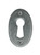From The Anvil Oval Escutcheon Keyhole Cover - 51 x 31mm - Pewter Patina