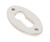 From The Anvil Oval Escutcheon Keyhole Cover - 51 x 31mm - Polished Nickel