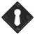 From The Anvil Diamond Escutcheon Keyhole Cover - 41 x 41mm - Black