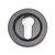 From The Anvil Round Plain Euro Cylinder Escutcheon - 53mm - Black