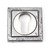 From The Anvil Square Euro Cylinder Escutcheon - 53 x 53mm - Pewter Patina
