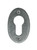 From The Anvil Oval Euro Cylinder Escutcheon - 51 x 31mm - Pewter Patina