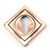 From The Anvil Square Euro Cylinder Escutcheon - 53 x 53mm - Polished Bronze