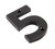 From The Anvil '5' House Number - 78mm - Black