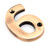 From The Anvil '6' House Number - 78mm - Polished Bronze