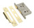 From The Anvil Hard Sprung Privacy Mortice Lock - 44mm Backset - Polished Brass