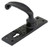 From The Anvil Lever Door Handle - 150 x 38mm - Traditional Keyhole Set - Black