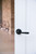 From The Anvil Avon Art Deco Lever Door Handle - Round Rosette - 53mm - Black