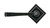 From The Anvil Avon Square Lever Door Handle - Square Rosette - 53mm - Black
