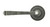 From The Anvil Avon Art Deco Lever Door Handle - Round Rosette - 53mm - Pewter Patina