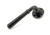 From The Anvil Hammered Newbury Art Deco Lever Door Handle - Round Rosette - 53mm - Black