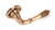 From The Anvil Reeded Lever Door Handle - Round Rosette - 60mm - Polished Bronze