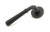 From The Anvil Hammered Newbury Art Deco Lever Door Handle - Round Rosette - 53mm - Matte Black