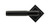 From The Anvil Brompton Square Lever Door Handle - Square Rosette - 53mm - Black
