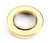 From The Anvil Brompton Plain Lever Door Handle - Round Rosette - 53mm - Aged Brass