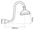 Bastow Federation Gooseneck Shower Head - 103mm Rose