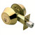 Gainsborough Choice Round Deadbolt - Polished Brass