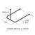 CB Ideal Shower Curtain Rail - U Shape with Single Ceiling Support
