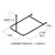 CB Ideal Shower Curtain Rail - U Shape with Single Ceiling Support & Cross Rail