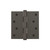 Viaggio Fixed Pin Hinge - Square - 89 x 89mm - Titaniun Grey