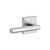 Viaggio Moderno Lever Door Handle - Quadrato Hammered Rosette - 64mm - Bright Chrome