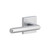 Viaggio Moderno Lever Door Handle - Quadrato Linen Rosette - 64mm - Bright Chrome