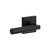 Viaggio Contempo Smooth Lever Door Handle - Quadrato Leather Rosette - 64mm - Satin Black