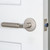 Viaggio Contempo Rebar Lever Door Handle - Circolo Rosette - 64mm - Satin Nickel