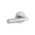 Viaggio Contempo Rebar Lever Door Handle - Circolo Hammered Rosette - 64mm - Bright Chrome