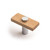Castella European Beech Madera T Bar Cabinet Knob - 50mm - Chrome