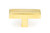 From The Anvil Scully T Bar Cabinet Knob - 50mm - Unlacquered Polished Brass