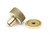 From The Anvil Brompton Cabinet Knob with Round Backplate - Aged Brass