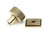 From The Anvil Brompton Cabinet Knob with Square Backplate - Aged Brass
