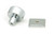 From The Anvil Kelso Cabinet Knob with Square Backplate - Satin Chrome